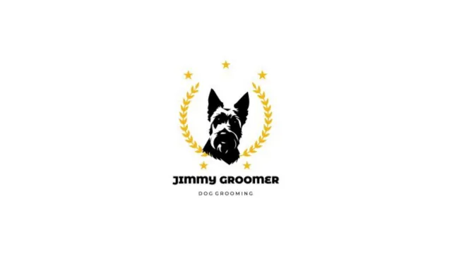 Logo de Jimmy Groomer, estilista y peluquería canina profesional en Cali.