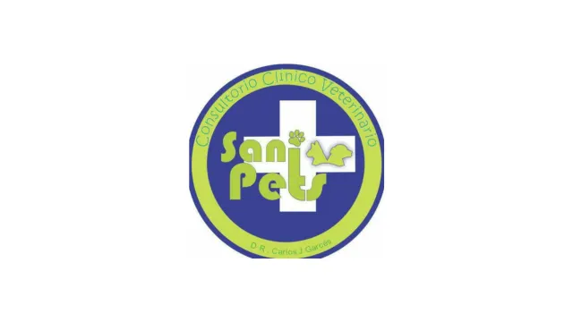 Logo de Sanipets, clínica veterinaria con servicios de terapias y rehabilitación en Cali.