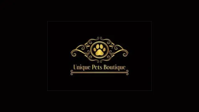 Logo de Unique Pets Boutique, tienda de ropa y accesorios de lujo para mascotas en Cali.