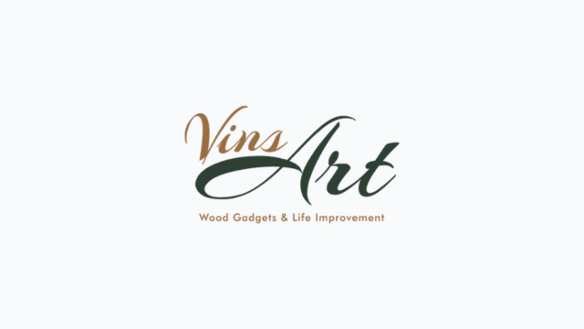 Logo de VinsArt, tienda de accesorios en madera y otros materiales para mejorar la vida de las mascotas en Cali.