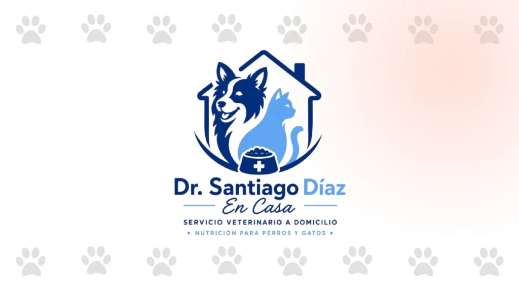 Dr. Santiago Díaz En Casa, servicio de veterinaria a domicilio en Medellín para perros y gatos con consulta veterinaria y nutrición personalizada.