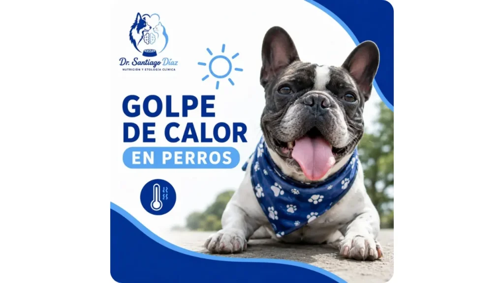 Infografía sobre el golpe de calor en perros y sus riesgos para la salud